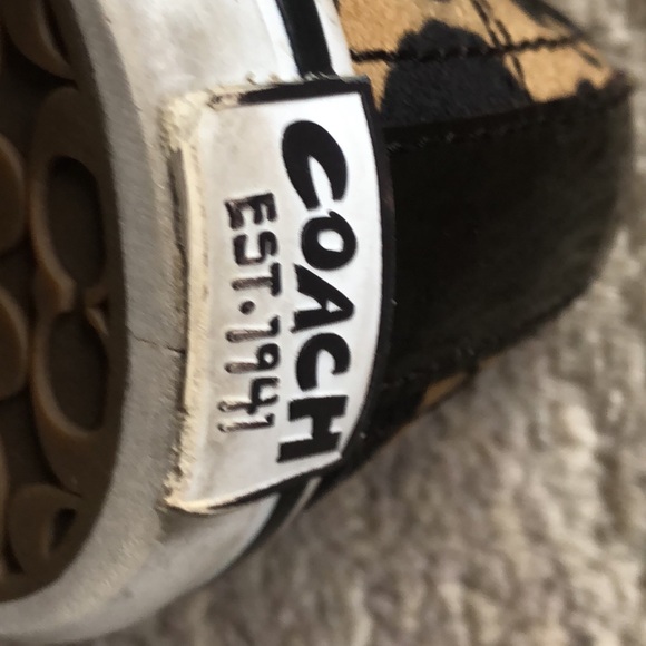 COACH Kira Animal Leopard Print Designer Sneakers Cheetah Women's Size 9 1/2B - Picture 8 of 16